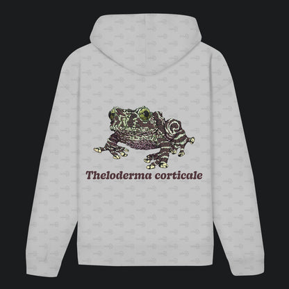 Unisex Bio Hoodie mit Bauchtasche | Vietnamesische Moosfrosch  Moosy Frog Theloderma corticale