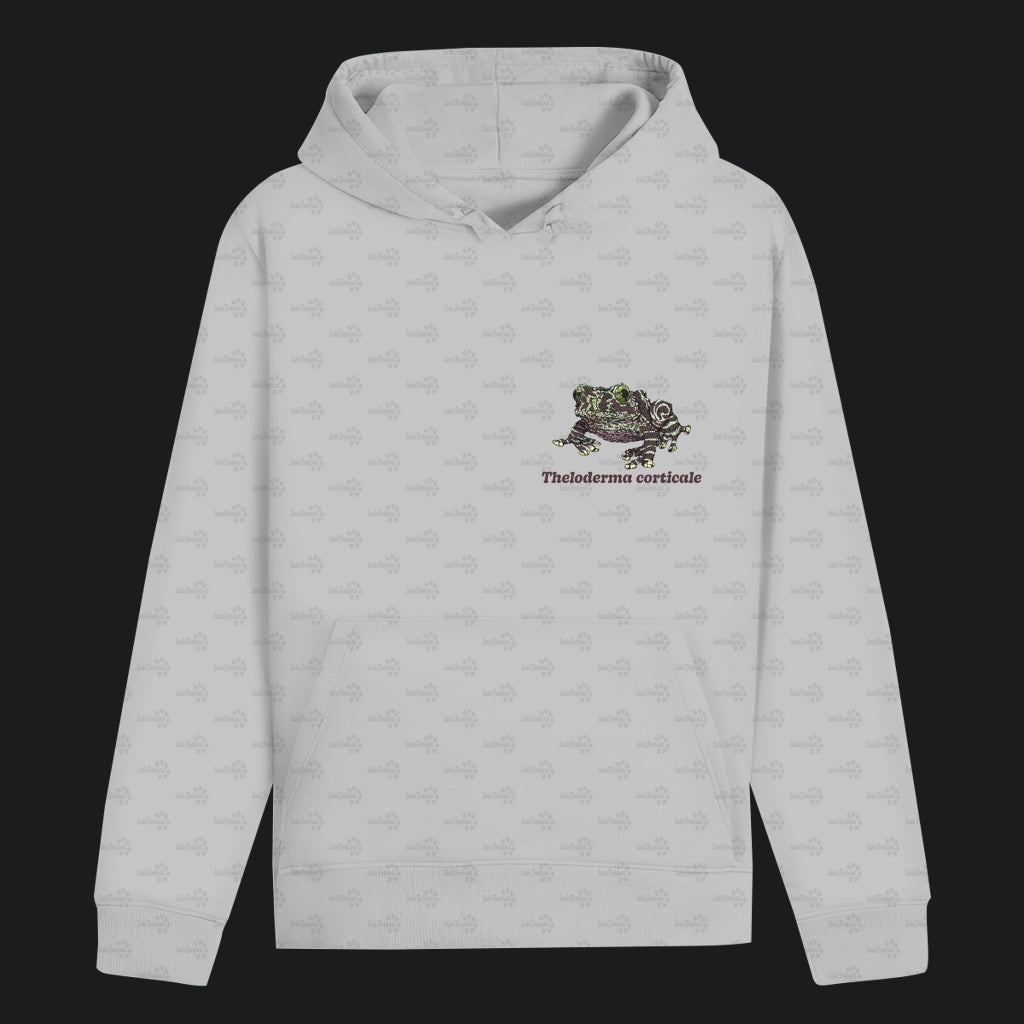 Unisex Bio Hoodie mit Bauchtasche | Vietnamesische Moosfrosch  Moosy Frog Theloderma corticale