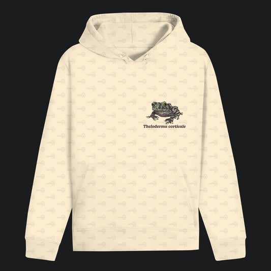 Unisex Bio Hoodie mit Bauchtasche | Vietnamesische Moosfrosch  Moosy Frog Theloderma corticale