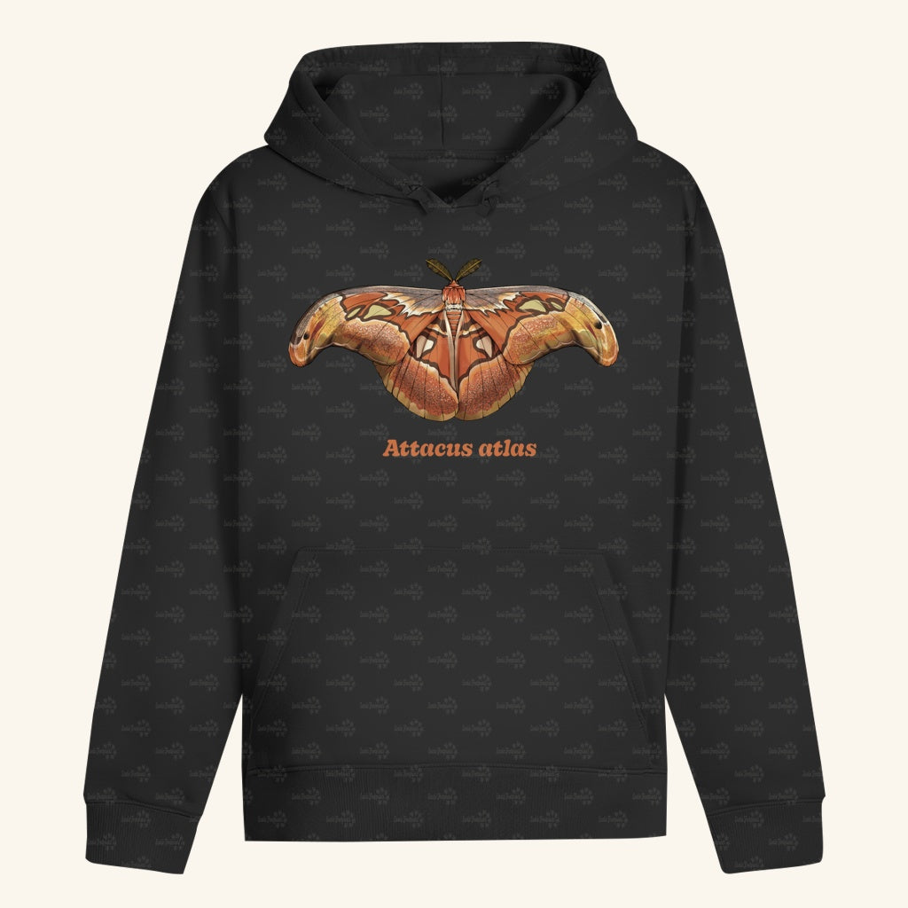 Unisex Bio Hoodie mit Bauchtasche | Atlas spinner Atlas moth attacus atlas