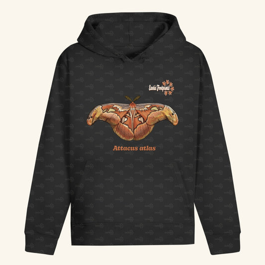 Unisex Bio Hoodie mit Bauchtasche | Atlas spinner Atlas moth attacus atlas