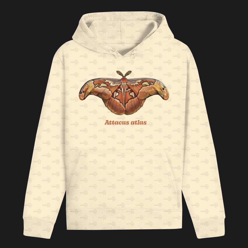 Unisex Bio Hoodie mit Bauchtasche | Atlas spinner Atlas moth attacus atlas