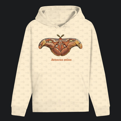 Unisex Bio Hoodie mit Bauchtasche | Atlas spinner Atlas moth attacus atlas