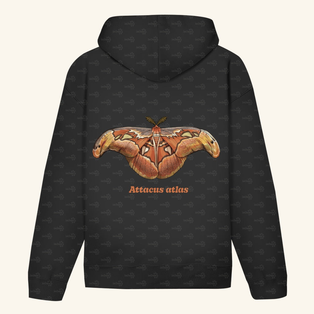 Unisex Bio Hoodie mit Bauchtasche | Atlas spinner Atlas moth attacus atlas