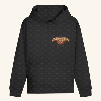 Unisex Bio Hoodie mit Bauchtasche | Atlas spinner Atlas moth attacus atlas