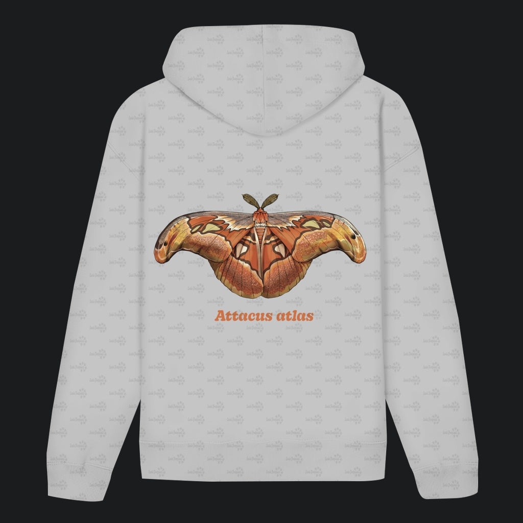 Unisex Bio Hoodie mit Bauchtasche | Atlas spinner Atlas moth attacus atlas