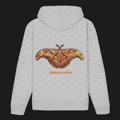 Unisex Bio Hoodie mit Bauchtasche | Atlas spinner Atlas moth attacus atlas