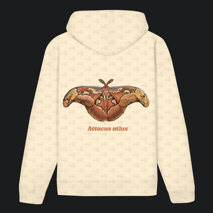 Unisex Bio Hoodie mit Bauchtasche | Atlas spinner Atlas moth attacus atlas