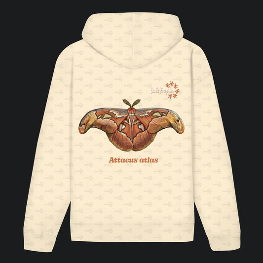 Unisex Bio Hoodie mit Bauchtasche | Atlas spinner Atlas moth attacus atlas