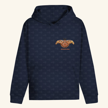 Unisex Bio Hoodie mit Bauchtasche | Atlas spinner Atlas moth attacus atlas