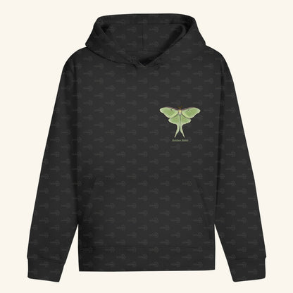 Unisex Bio Hoodie mit Bauchtasche | Mondmotte Luna Moth Actias luna
