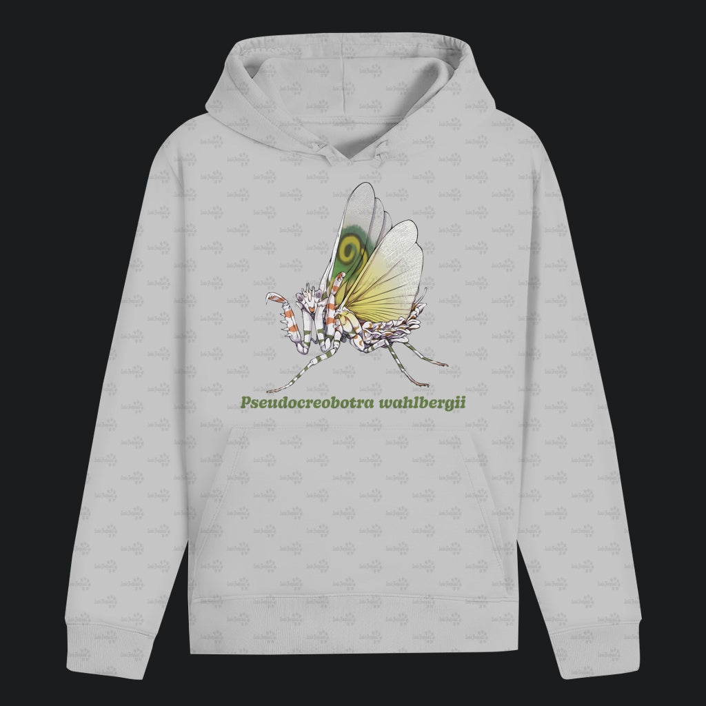 Unisex Bio Hoodie mit Bauchtasche | Afrikanische Blütenmantis Pseudocreobotra wahlbergii