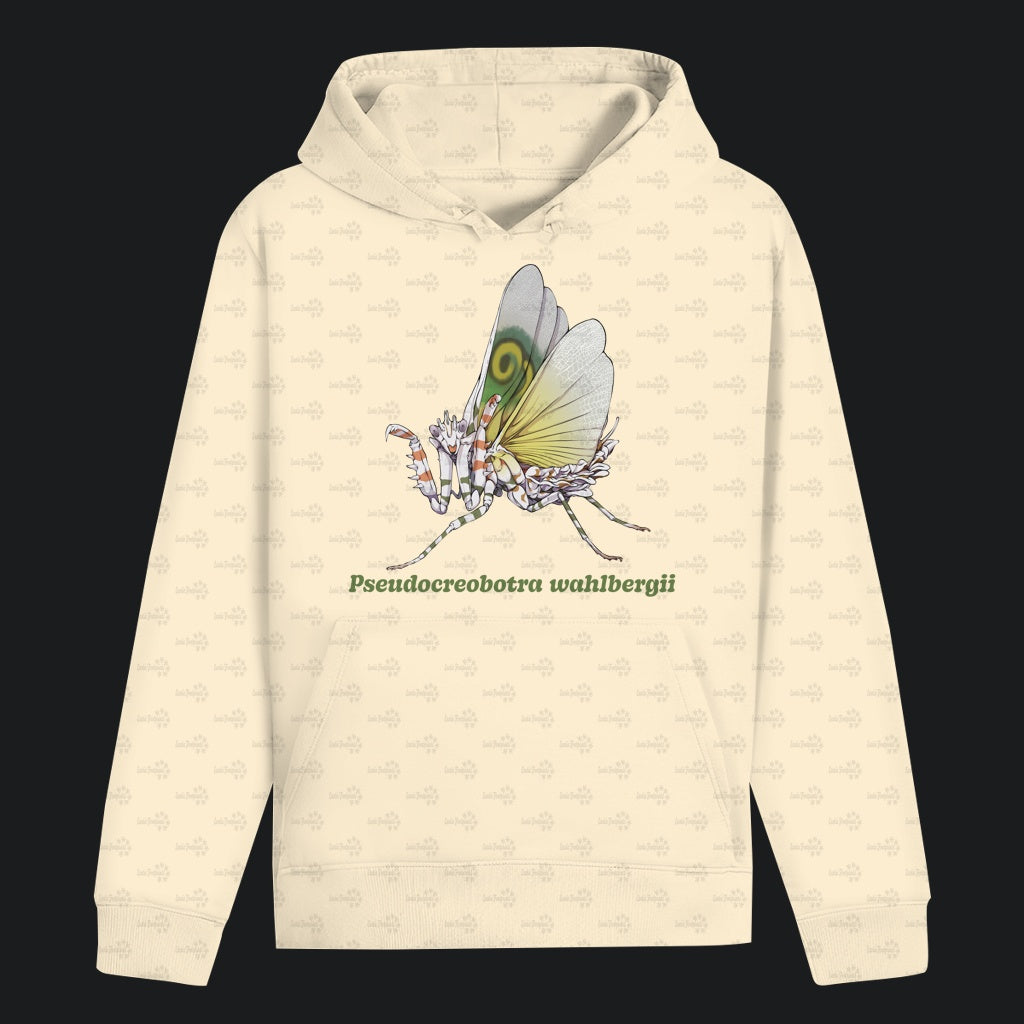 Unisex Bio Hoodie mit Bauchtasche | Afrikanische Blütenmantis Pseudocreobotra wahlbergii