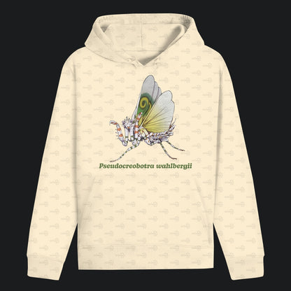 Unisex Bio Hoodie mit Bauchtasche | Afrikanische Blütenmantis Pseudocreobotra wahlbergii