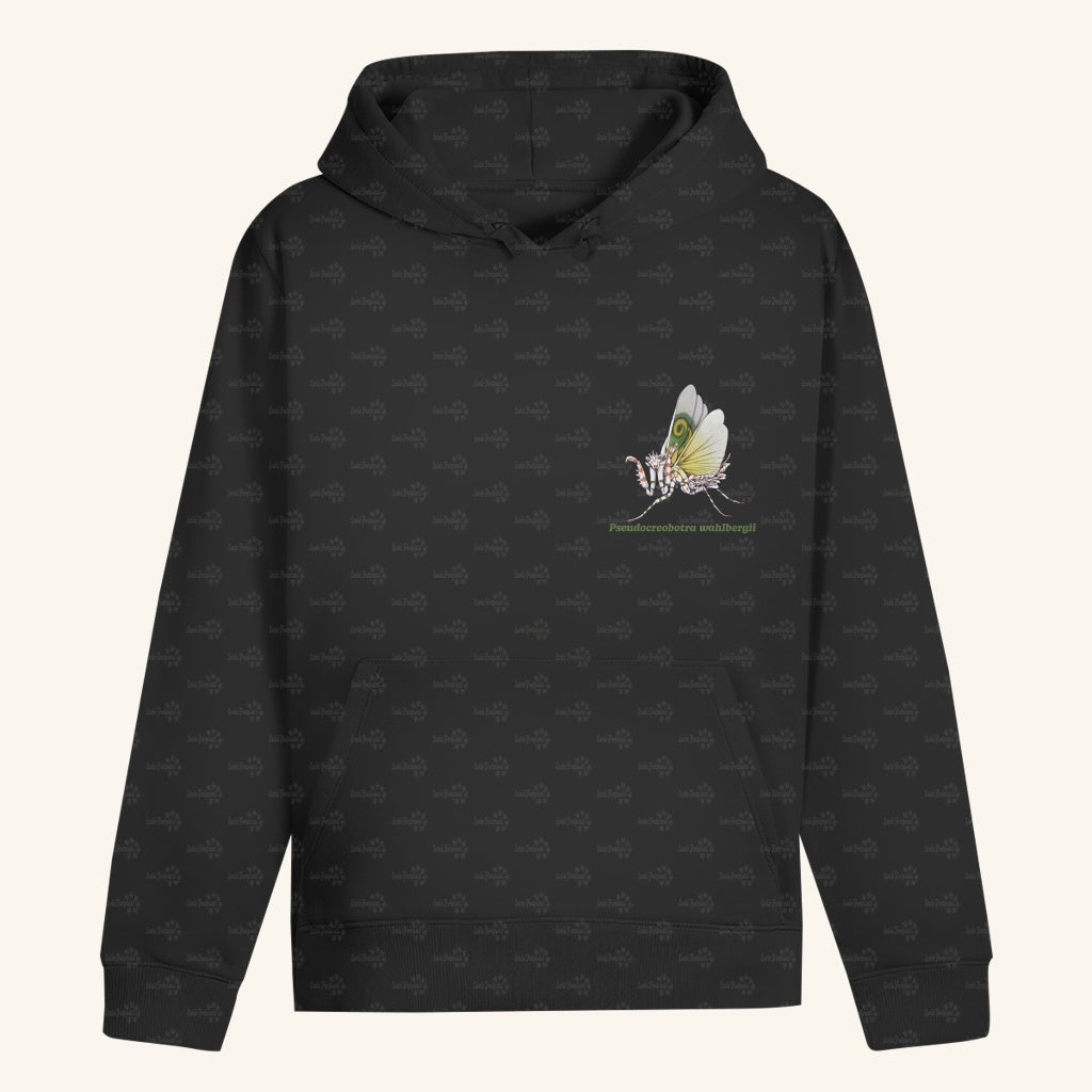 Unisex Bio Hoodie mit Bauchtasche | Afrikanische Blütenmantis Pseudocreobotra wahlbergii