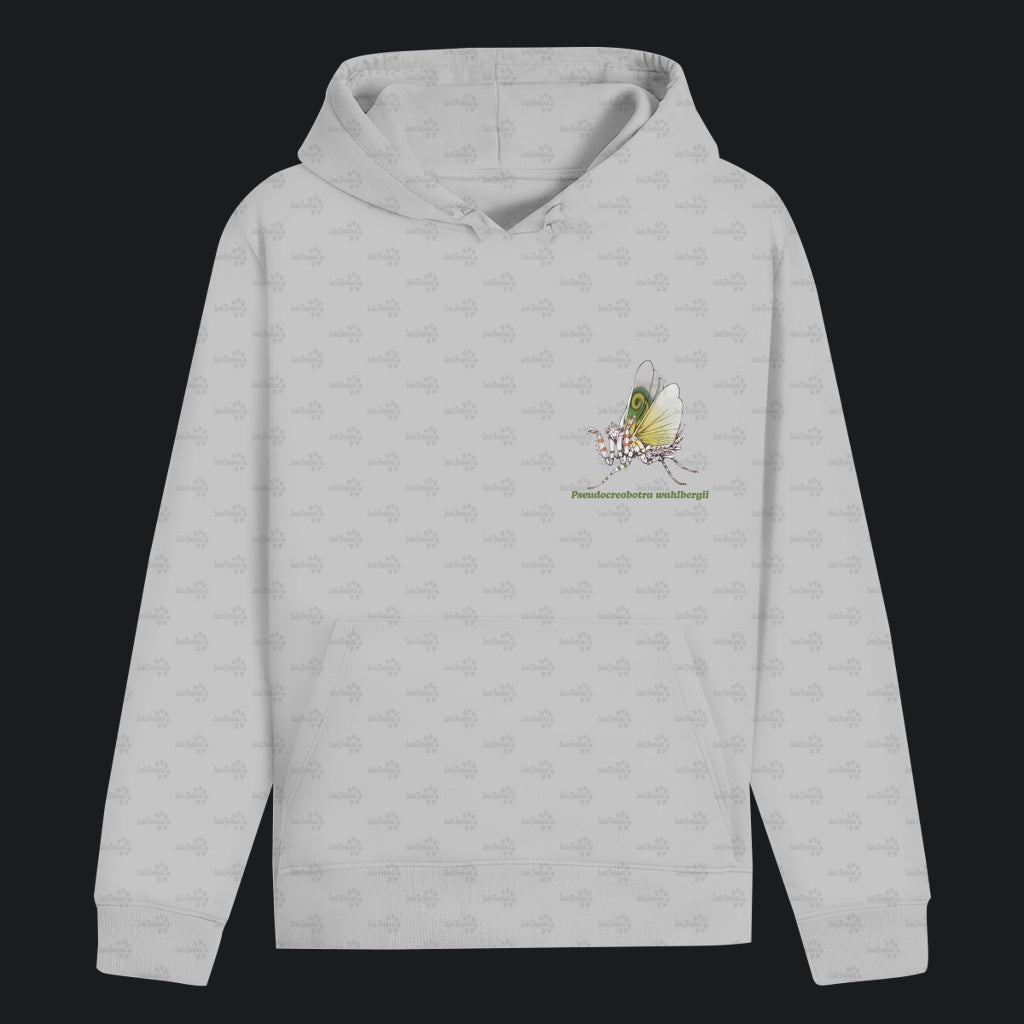 Unisex Bio Hoodie mit Bauchtasche | Afrikanische Blütenmantis Pseudocreobotra wahlbergii