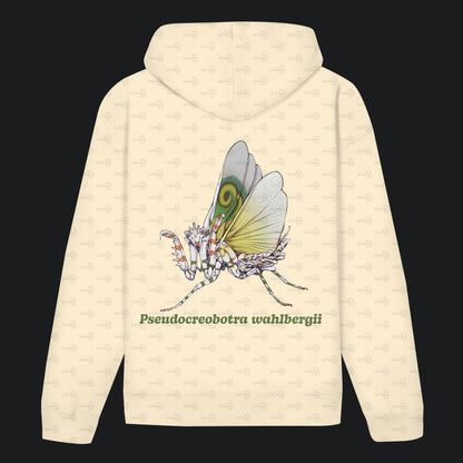 Unisex Bio Hoodie mit Bauchtasche | Afrikanische Blütenmantis Pseudocreobotra wahlbergii
