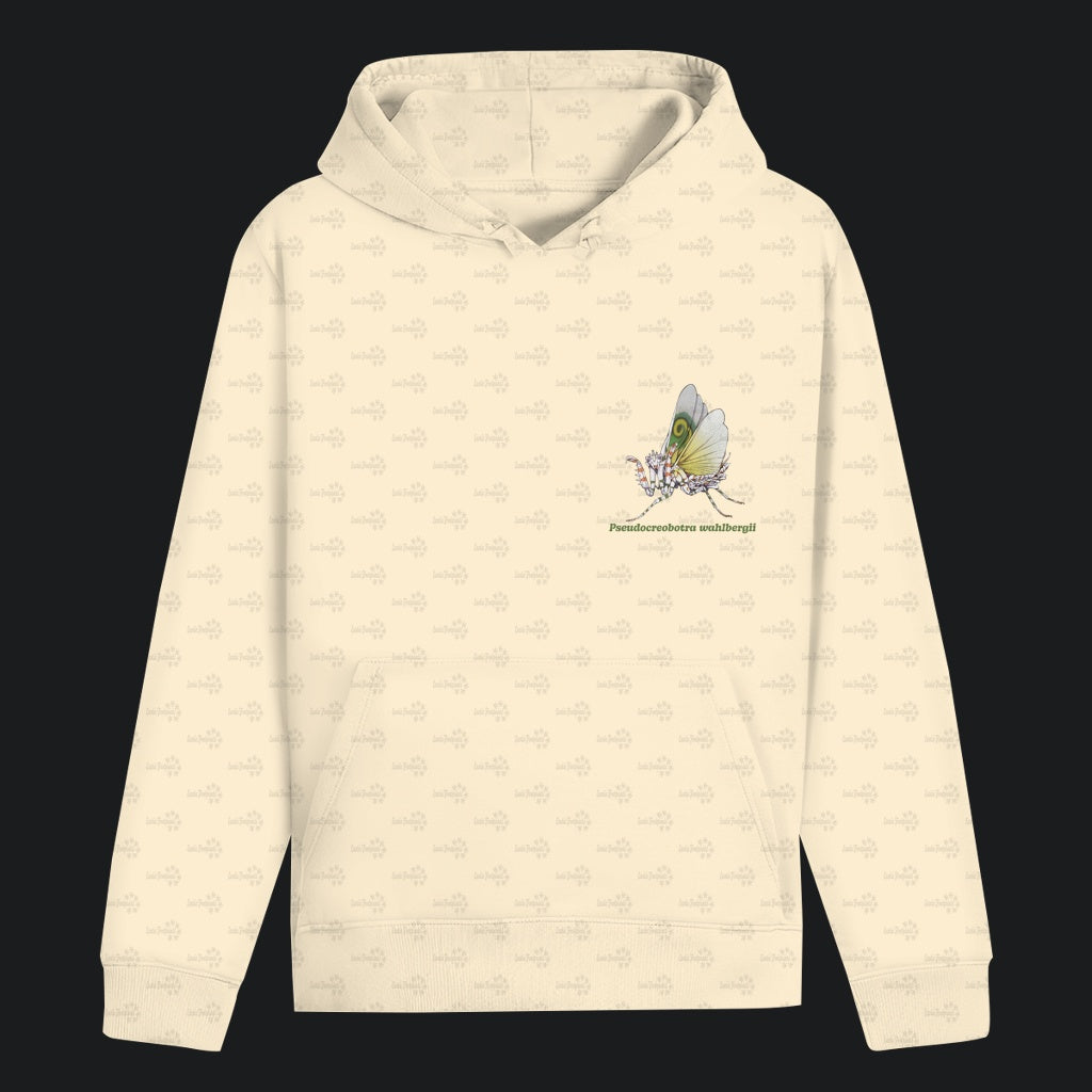 Unisex Bio Hoodie mit Bauchtasche | Afrikanische Blütenmantis Pseudocreobotra wahlbergii