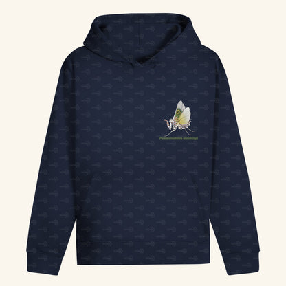 Unisex Bio Hoodie mit Bauchtasche | Afrikanische Blütenmantis Pseudocreobotra wahlbergii