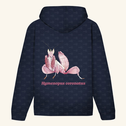 Unisex Bio Hoodie mit Bauchtasche | Orchideenmantis orchid mantis Hymenopus coronatus