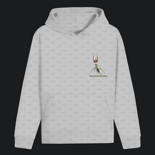 Unisex Bio Hoodie mit Bauchtasche | Große Teufelsblume  Idolomantis diabolica