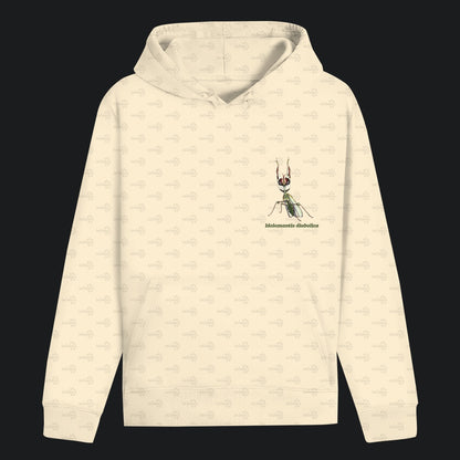 Unisex Bio Hoodie mit Bauchtasche | Große Teufelsblume  Idolomantis diabolica