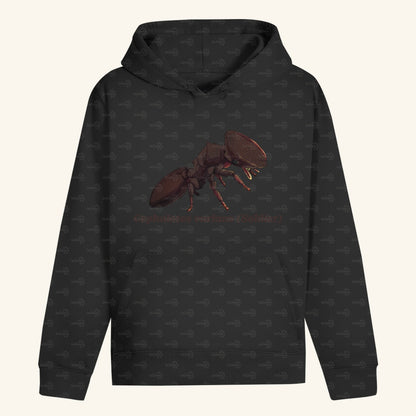 Unisex Bio Hoodie mit Bauchtasche | Schildkrötenameise Cephalotes varians soldier
