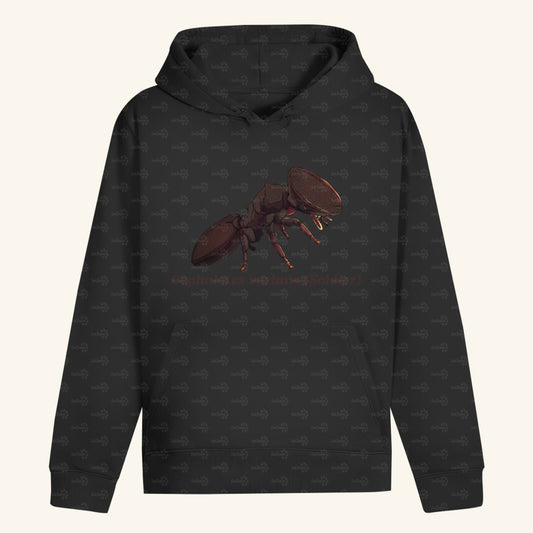 Unisex Bio Hoodie mit Bauchtasche | Schildkrötenameise Cephalotes varians soldier