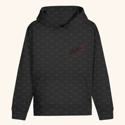 Unisex Bio Hoodie mit Bauchtasche | Schildkrötenameise Cephalotes varians soldier