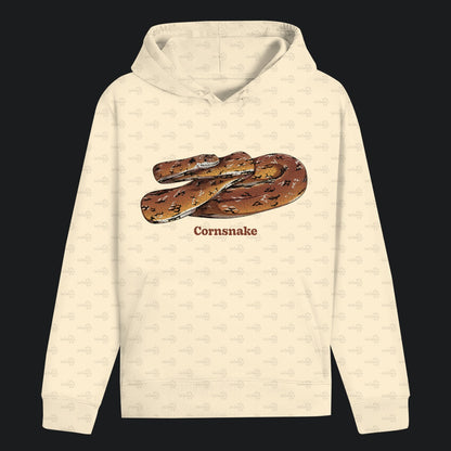 Unisex Bio Hoodie mit Bauchtasche | Kornnatter Cornsnake Pantherophis guttatus