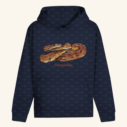 Unisex Bio Hoodie mit Bauchtasche | Kornnatter Cornsnake Pantherophis guttatus