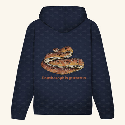Unisex Bio Hoodie mit Bauchtasche | Kornnatter Cornsnake Pantherophis guttatus