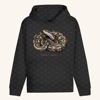 Unisex Bio Hoodie mit Bauchtasche | Königspython  Ballpython Python regius