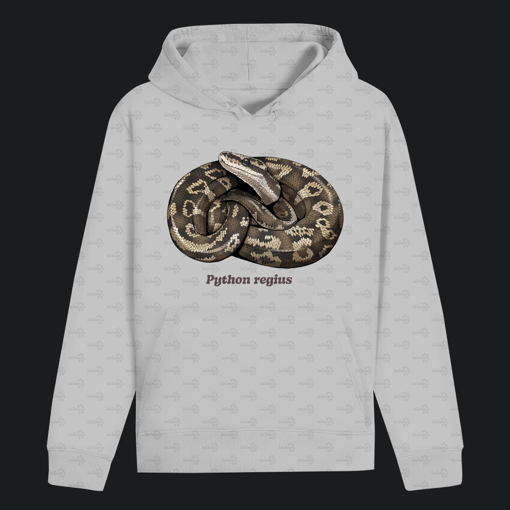 Unisex Bio Hoodie mit Bauchtasche | Königspython  Ballpython Python regius
