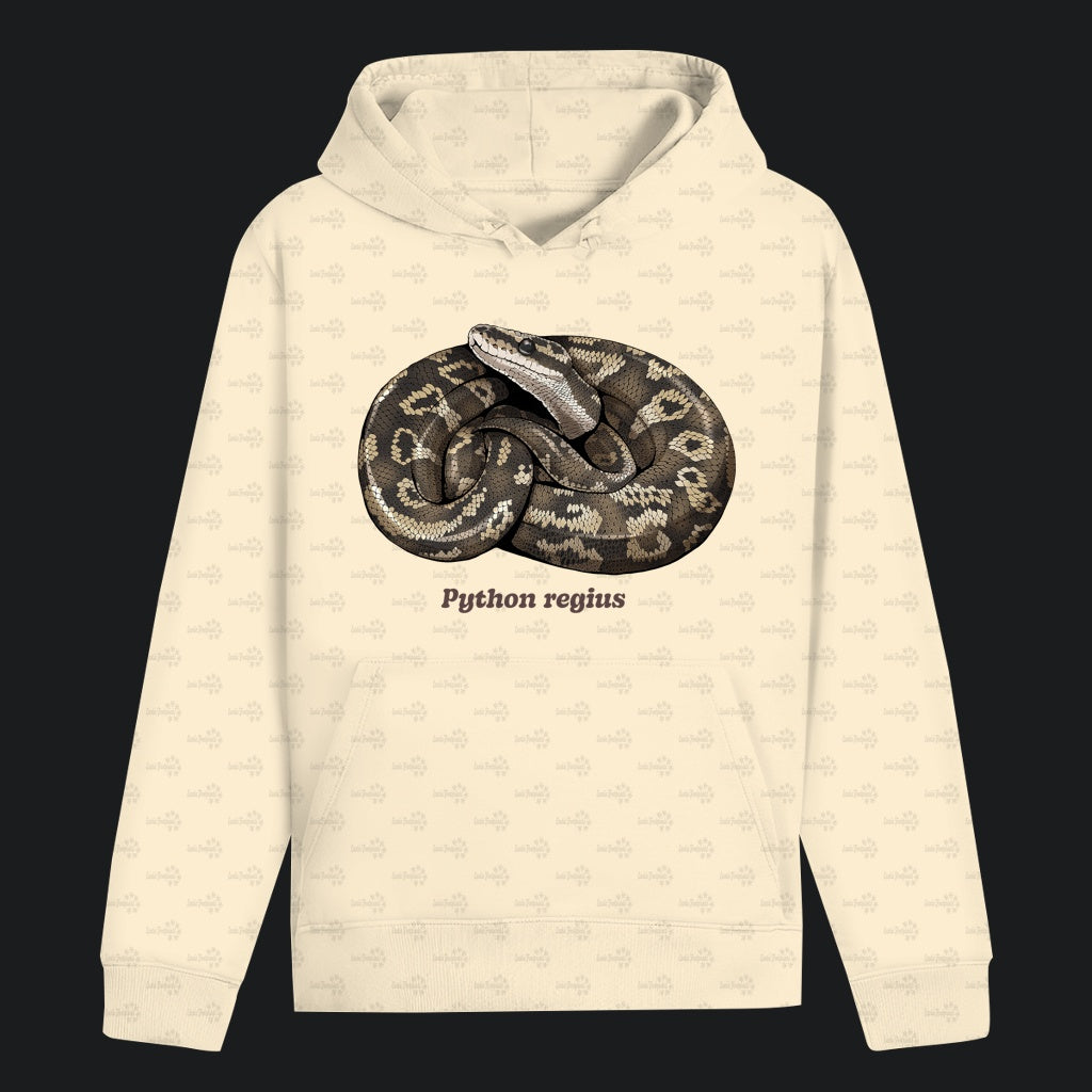 Unisex Bio Hoodie mit Bauchtasche | Königspython  Ballpython Python regius