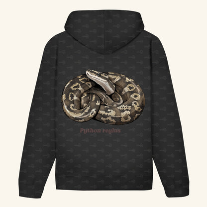 Unisex Bio Hoodie mit Bauchtasche | Königspython  Ballpython Python regius