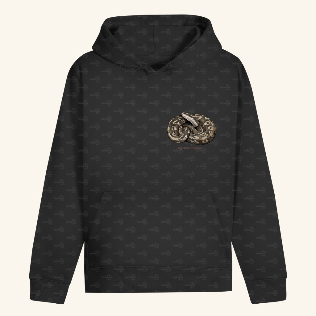 Unisex Bio Hoodie mit Bauchtasche | Königspython  Ballpython Python regius