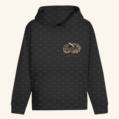 Unisex Bio Hoodie mit Bauchtasche | Königspython  Ballpython Python regius