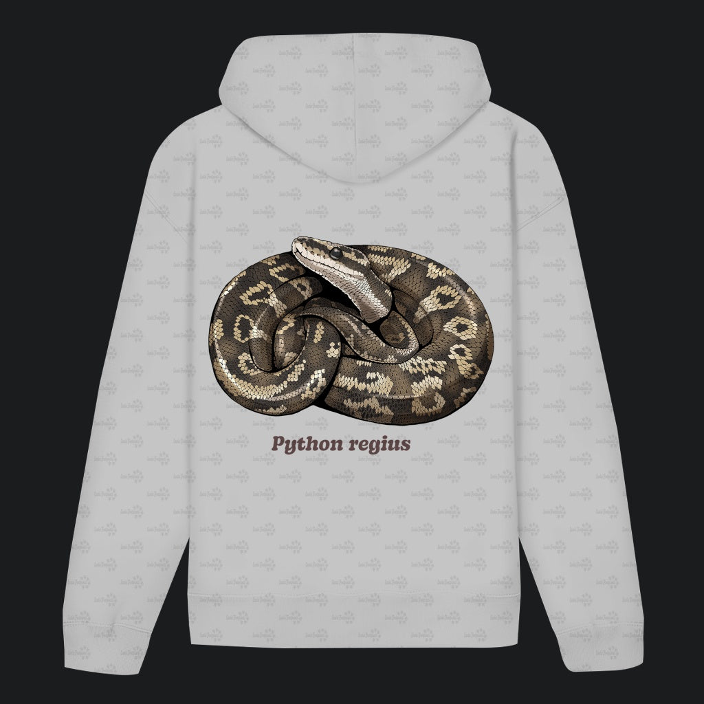 Unisex Bio Hoodie mit Bauchtasche | Königspython  Ballpython Python regius