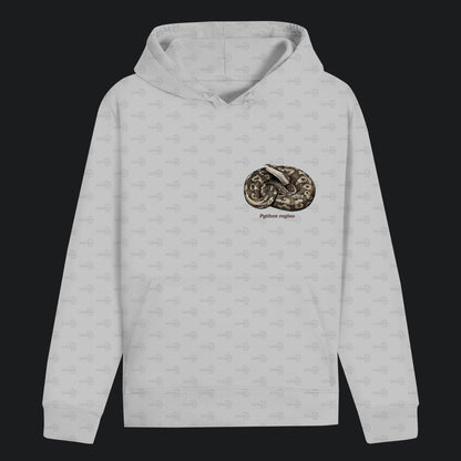 Unisex Bio Hoodie mit Bauchtasche | Königspython  Ballpython Python regius