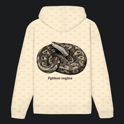 Unisex Bio Hoodie mit Bauchtasche | Königspython  Ballpython Python regius