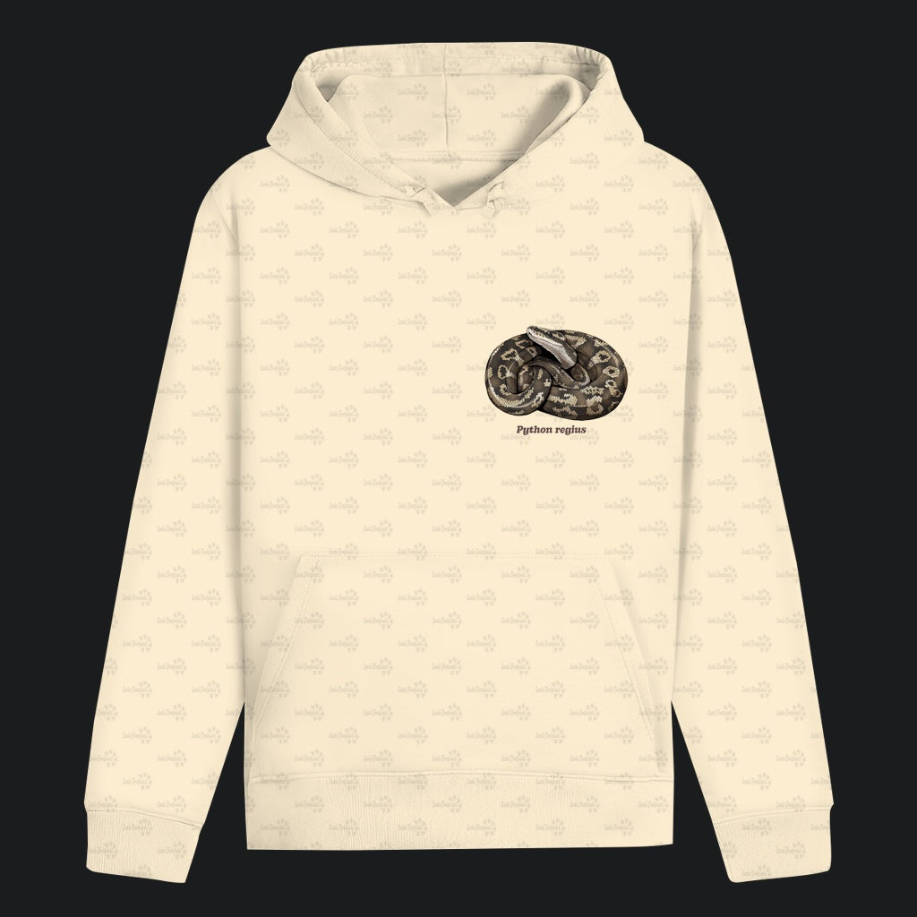 Unisex Bio Hoodie mit Bauchtasche | Königspython  Ballpython Python regius