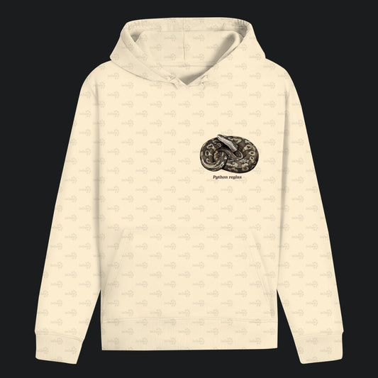 Unisex Bio Hoodie mit Bauchtasche | Königspython  Ballpython Python regius