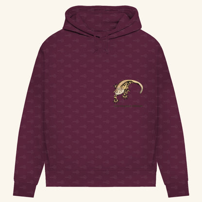 Damen Bio Hoodie mit Seitentaschen | Kronengecko | Crested Gecko | Correlophus ciliatus