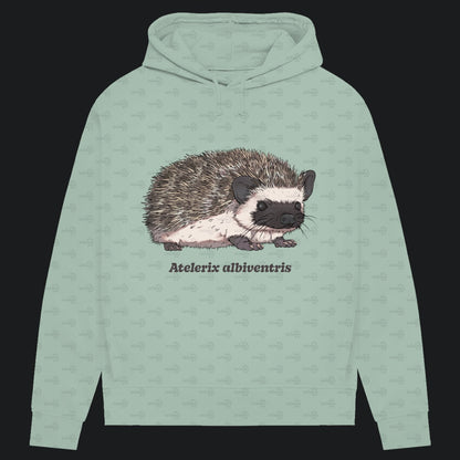 Damen Bio Hoodie mit Seitentaschen | Afrikanischer Weißbauchigel Atelerix albiventris