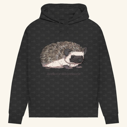 Damen Bio Hoodie mit Seitentaschen | Afrikanischer Weißbauchigel Atelerix albiventris