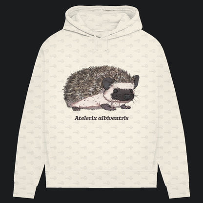 Damen Bio Hoodie mit Seitentaschen | Afrikanischer Weißbauchigel Atelerix albiventris