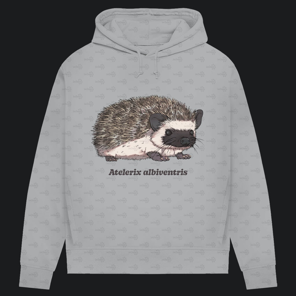 Damen Bio Hoodie mit Seitentaschen | Afrikanischer Weißbauchigel Atelerix albiventris