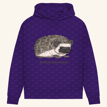 Damen Bio Hoodie mit Seitentaschen | Afrikanischer Weißbauchigel Atelerix albiventris