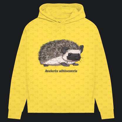 Damen Bio Hoodie mit Seitentaschen | Afrikanischer Weißbauchigel Atelerix albiventris